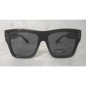 NEW Kendall + Kylie Oversized Black Womens Polarized Sunglasses